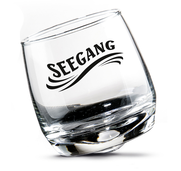 Wackelglas Seegang 2er Set Glas Maritim 200 ml Zylinderbox