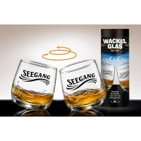 Wackelglas Seegang 2er Set Glas Maritim 200 ml Zylinderbox