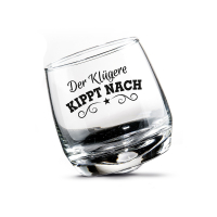 Wackelglas Set " Der Klügere gibt nach", 200 ml