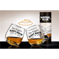 Wackelglas Set " Der Klügere gibt nach", 200 ml