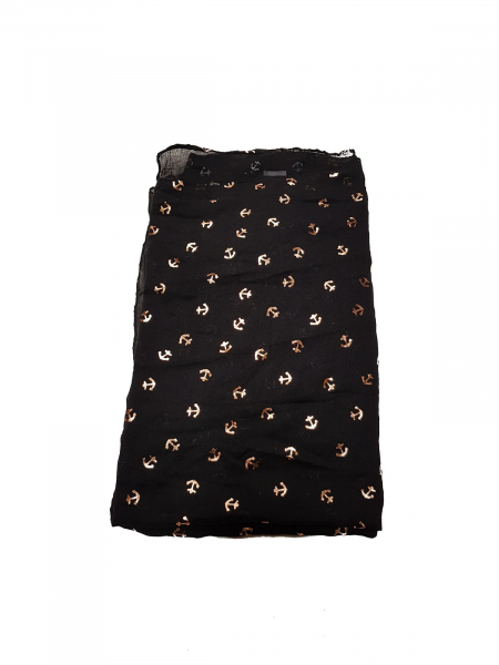 Schal mit Goldanker Motiv