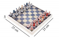 Maritimes Schachspiel aus Holz – Poly Figuren 25 cm