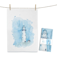 Geschirrtuch Lighthouse 50 x 70 cm – Aquarell maritim