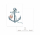 Postkarte Anchor Crab – Maritime Kunst auf Aquarellpapier