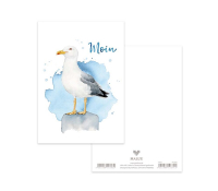Postkarte Seagull – Maritime Kunst auf Premiumkarton