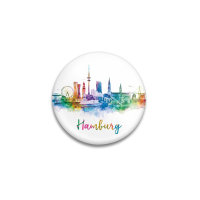 Dekomagnet Hamburg Rainbowmatte Optik Ø 55 mm...