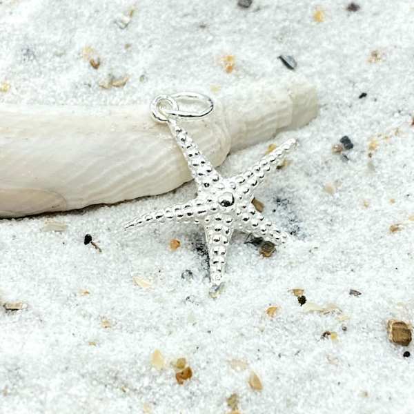 Kettenanhänger 925 Silber Seestern groß
