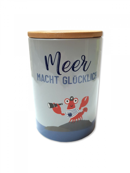 Vorratsdose Meer macht glücklich