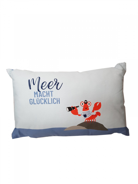 Kissen Meer macht glücklich