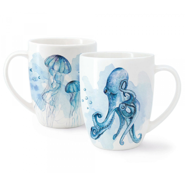 Tasse Octopus Jellyfish 450 ml – New Bone China
