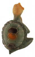 Betende Schildkröte, Kunstharz bemalt, 7x6x9,5 cm