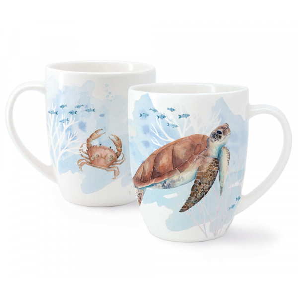 Maritim Tasse Sealife 450 ml aus New Bone China