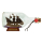 Flaschenschiff Piratenschiff Schwarz 22 cm Buddelschiff