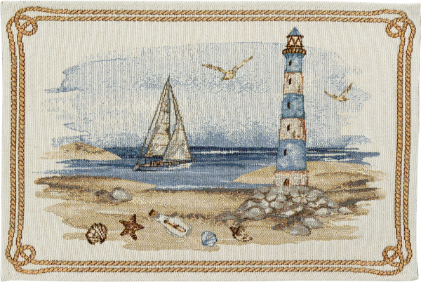 Tischset Lighthouse 32x48 cm Maritim - Baumwolle Mix