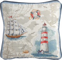 Kissen Discovery 40x40 cm – Maritimes Kissen