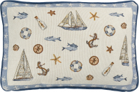 Maritimes Kissen Sealife 32x48 cm - Baumwollmix