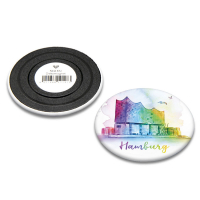 Hamburg Elphi Magnet Ø 55 mm – Rainbow Matt