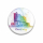 Hamburg Elphi Magnet Ø 55 mm – Rainbow Matt