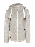 Damen Wollfleece-Jacke Poel Sand