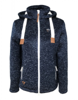 Damen Wollfleece-Jacke Poel Navy