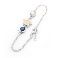 Armband "Sandseestern / Perle/ Kyanit"...