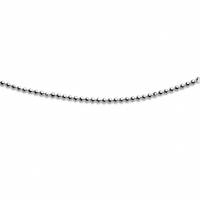 Kette, "Kugel, geschliffen" rhodiniert",1,8 mm, 45 cm, 925er Silber