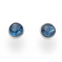 Ohrstecker "Kyanit" rhod., 925er Silber