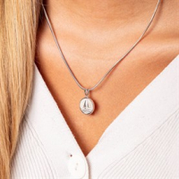 Anhänger "Ahoi" Strandsand , 925er Silber