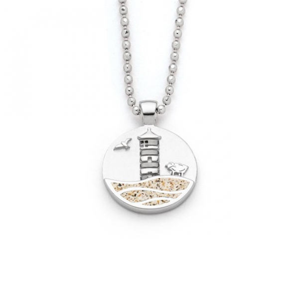 Anhänger Strandwellen 15 mm"Pilsumer Lt" Strands.  925er Silber