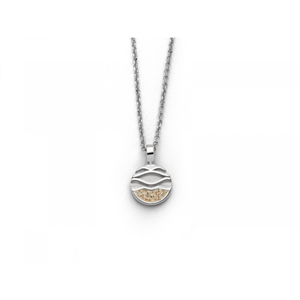 Kette, "Strandwellen 2.0", 45 cm, 925er Silber