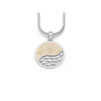 Anhänger "Fischschwarm" Strandsand/ sandlos, 925er Silber