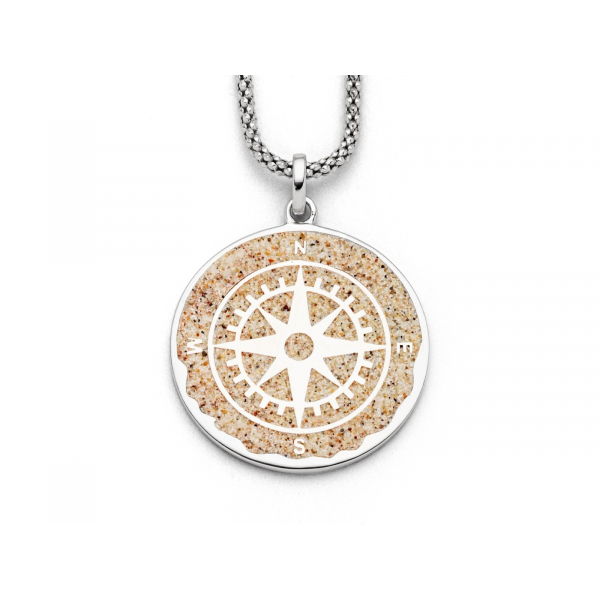 Anhänger "Kompassrose", 925er Silber