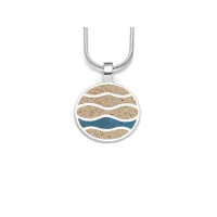 Anhänger "Strandwellen", 925er Silber