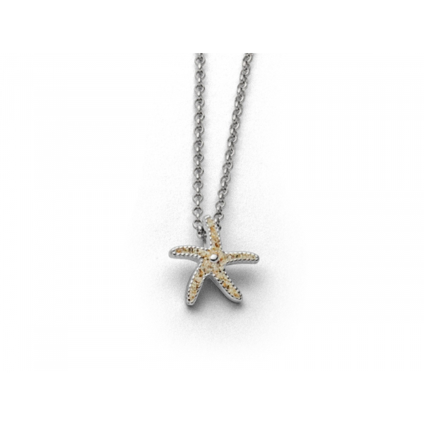 Kette, "Seestern" 45 cm, 925er Silber