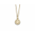 Kette, "Seestern 2.0" Strandsand vergoldet 45 cm, 925er Silber