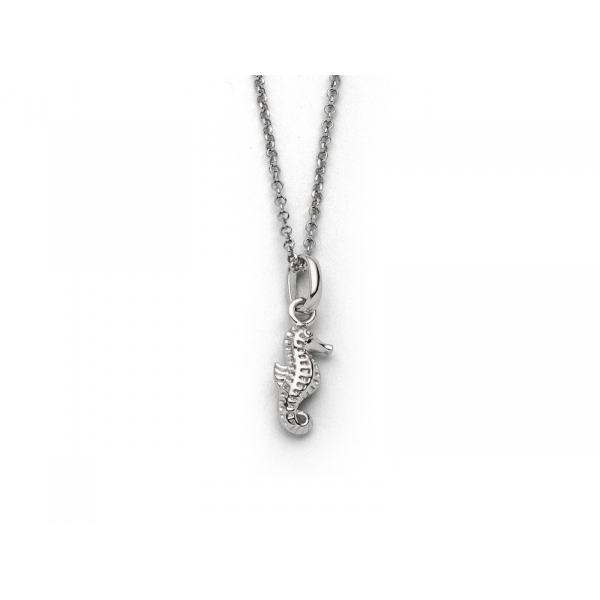 Kette, "Seepferd" 42 cm, 925er Silber