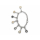 Charm "Anker 2.0" Lavasand, 925er Silber