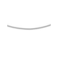 Kette, "Schlange, dick" rhodiniert  925er Silber