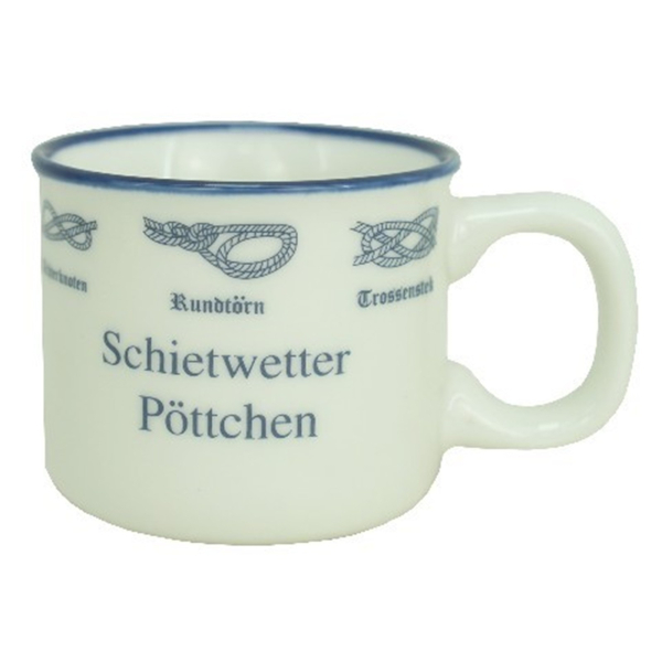 Schietwetter Pöttchen – Maritimer Espressobecher 100 ml