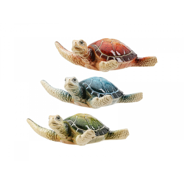 Maritime Schildkröte Laureen Dekofigur versch. Farben glänzend Poly