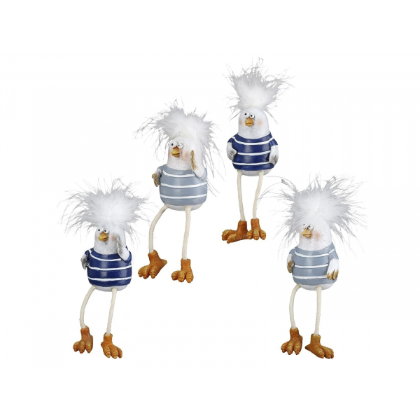 Kantensitzer Vogel Frank – maritim & frech Dekofigur