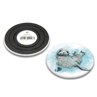 Dekomagnet Swimming Sealmatte Optik 55 mm maritim