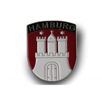 Magnet Metall Hamburg Wappen