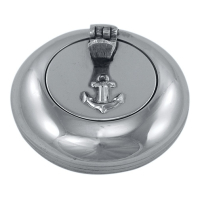 Taschenascher Messing vernickelt Ø 6 cm –...