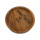 Maritimer Glas-Untersetzer - Runder Untersetzer aus rustikaler Eiche Holz mit eingebranntem Motiv (61346)
