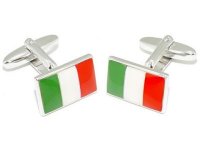 Manschettenknöpfe Flagge Italien