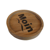Maritimer Glas-Untersetzer - Runder Untersetzer aus rustikaler Eiche Holz mit eingebranntem Motiv (62332)