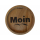 Maritimer Glas-Untersetzer - Runder Untersetzer aus rustikaler Eiche Holz mit eingebranntem Motiv (62332)