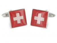 Manschettenknöpfe Flagge Schweiz