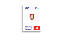 Pin Wappen Hamburg klein auf Karte – Maritimes...